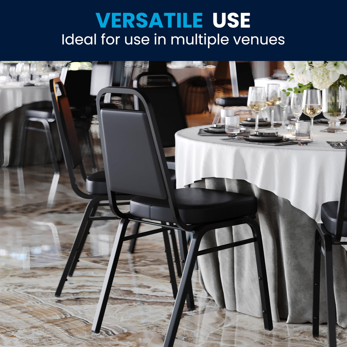 Black Stackable Banquet Chair M49446
