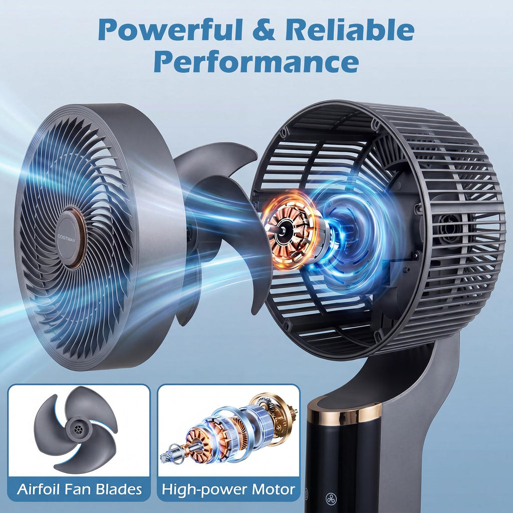 Compact Oscillating Standing Fan J60197