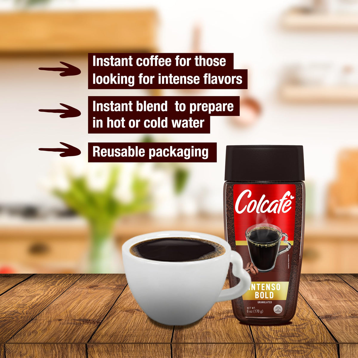 Instant Coffee 6 Ounce (Pack of 3) M1105