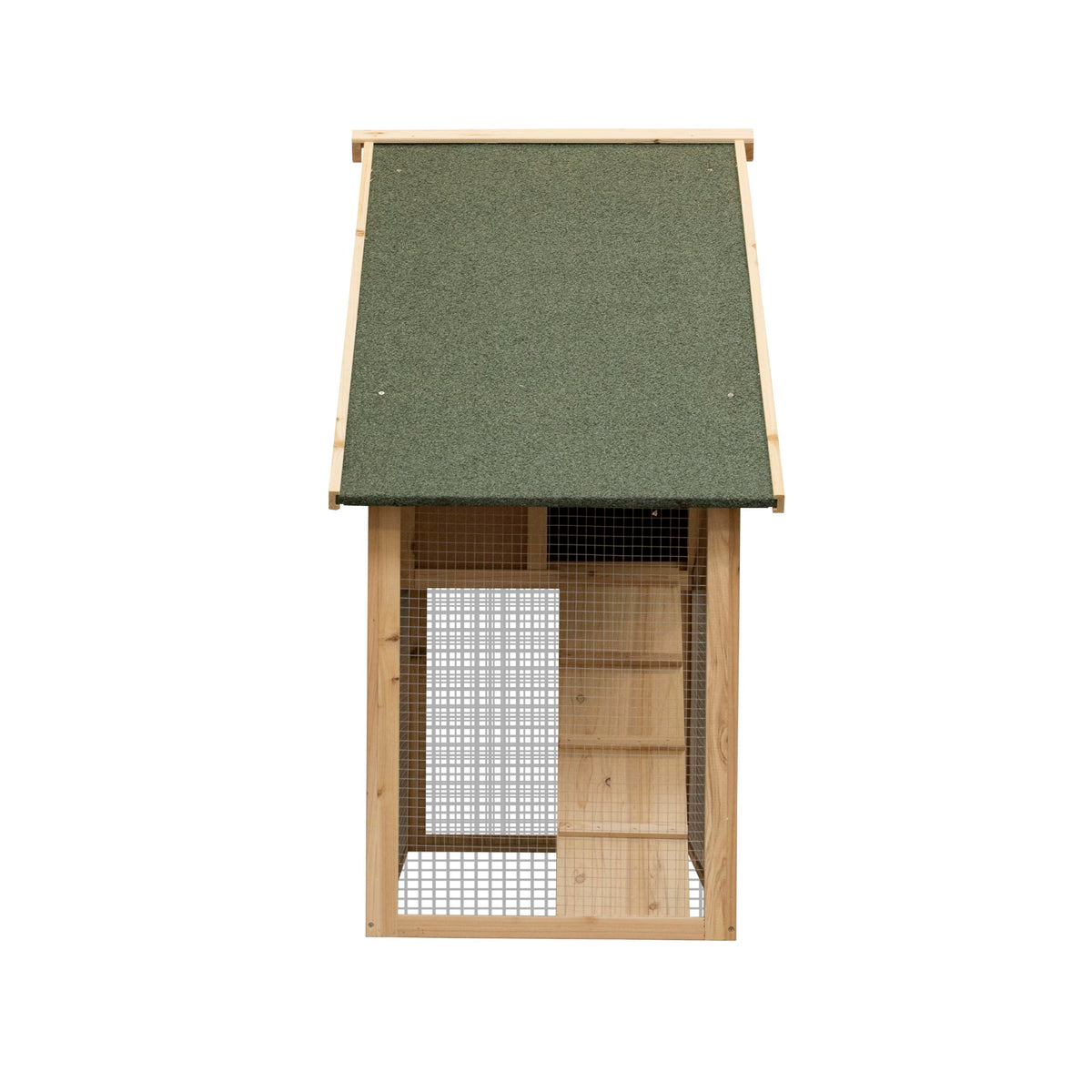 55" 2-Tier Wooden Rabbit Hutch with Ramp G4003