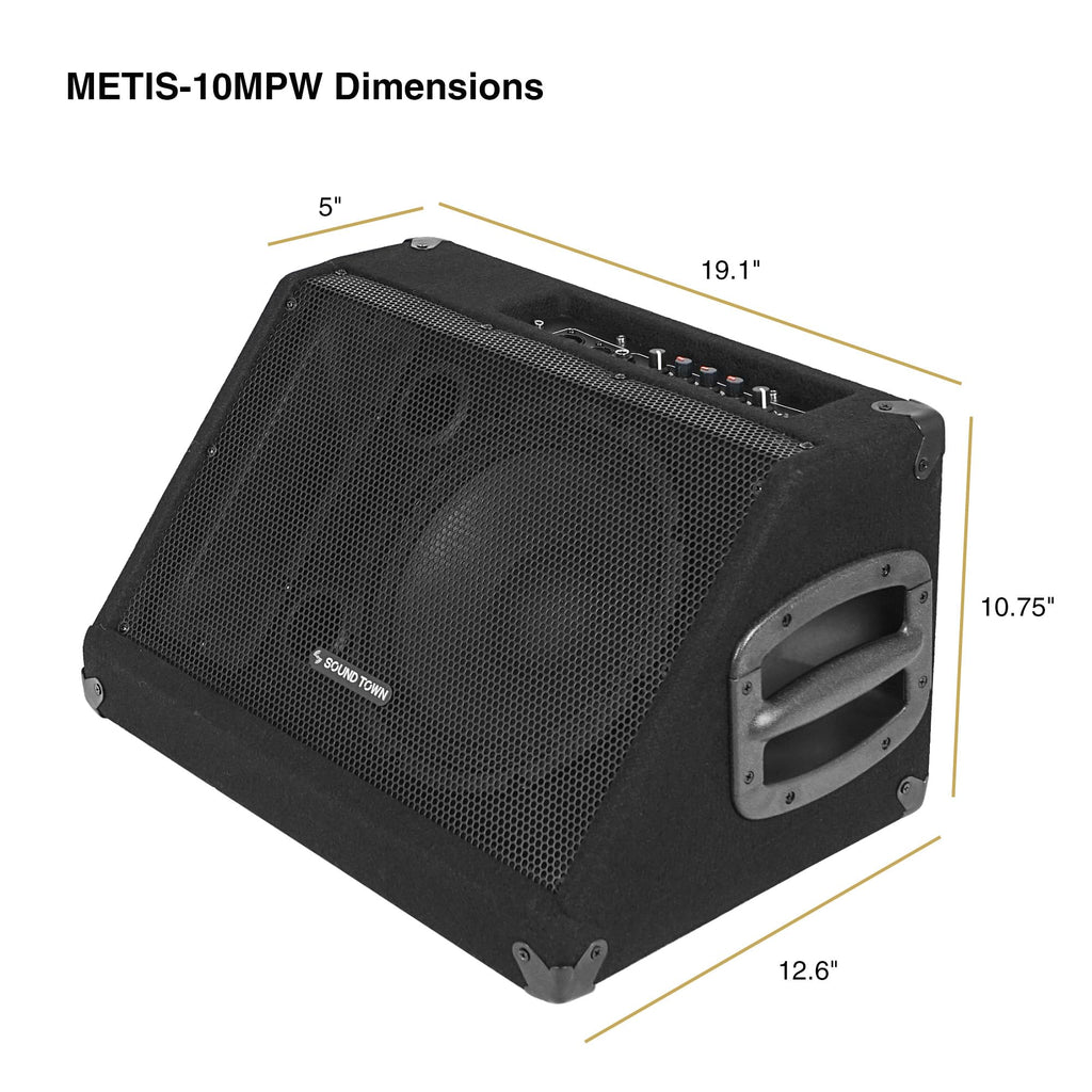 2-Pack Powered PA Speakers 10” 300W S233