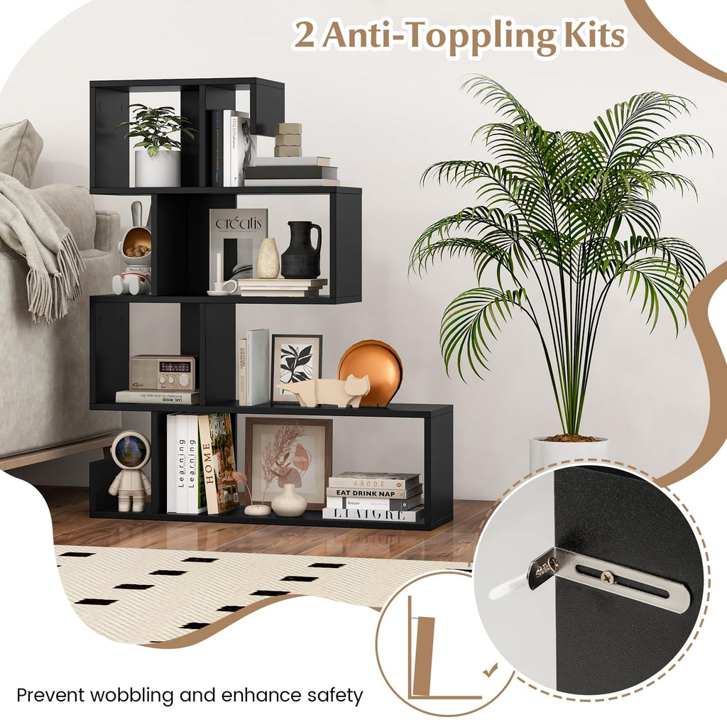 5-Tier Geometric Bookshelf E850