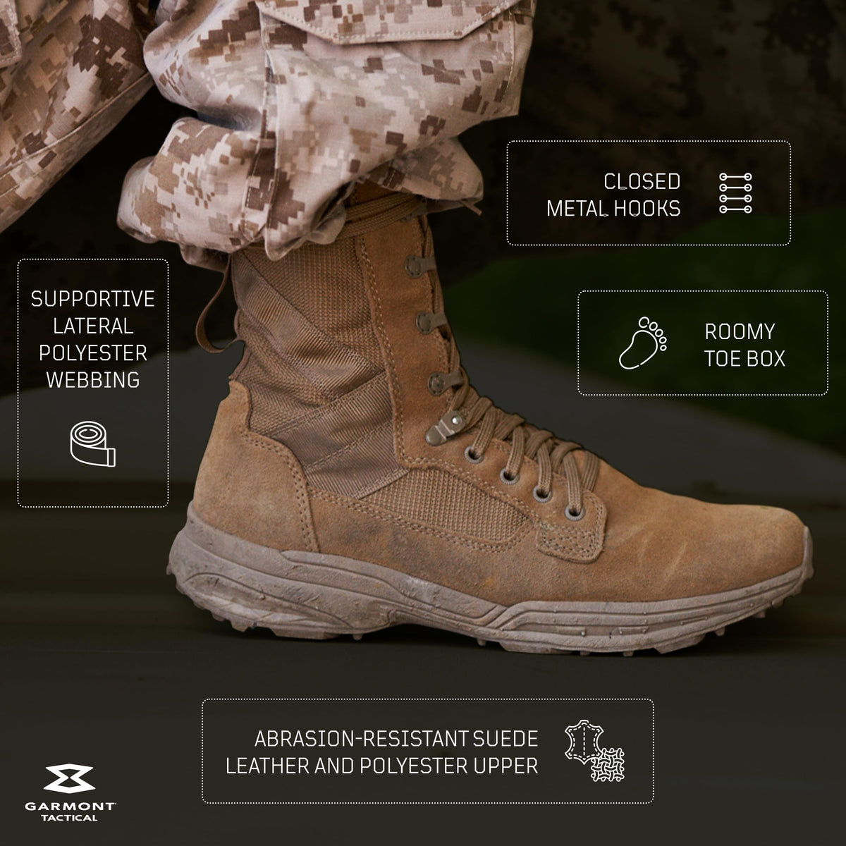 Suede Combat Boots K59598