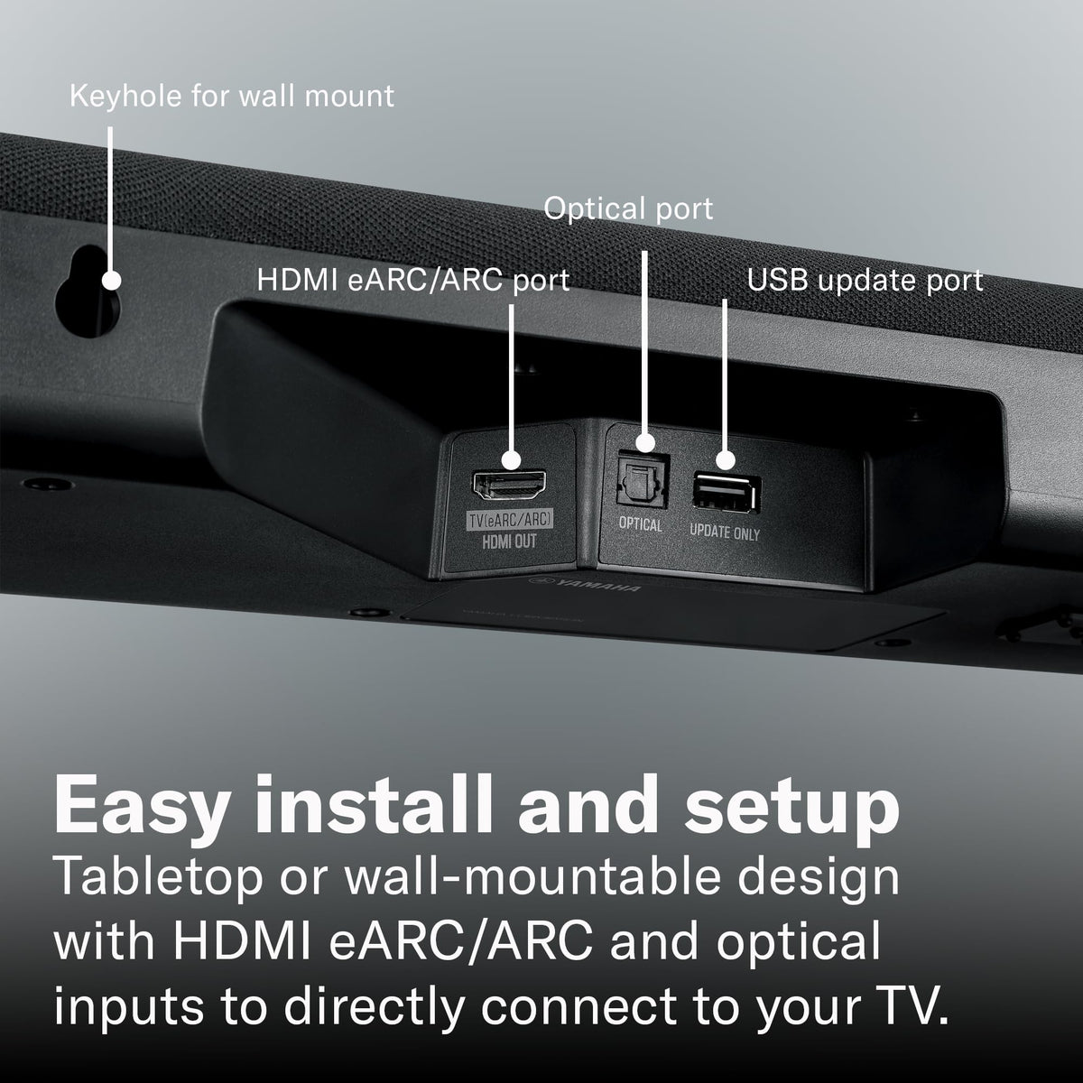 Black Sound Bar with Wireless Subwoofer L955599