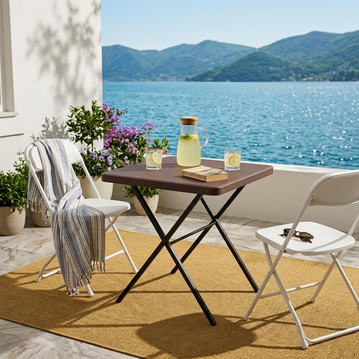 27 Inch Square Folding Table C622