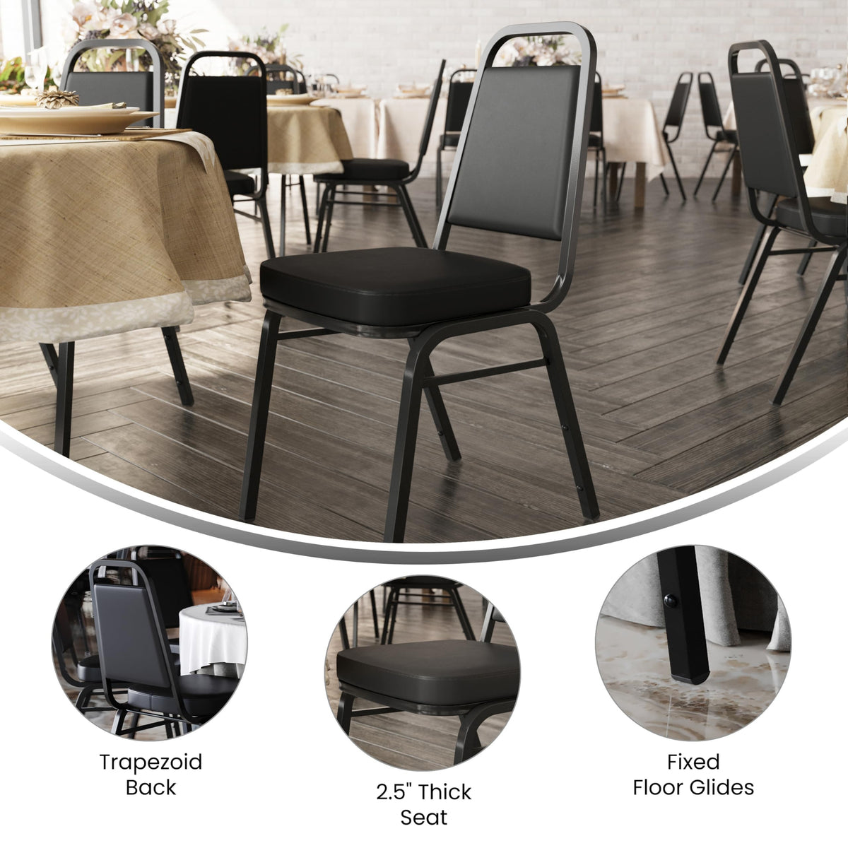 Black Stackable Banquet Chair M49446
