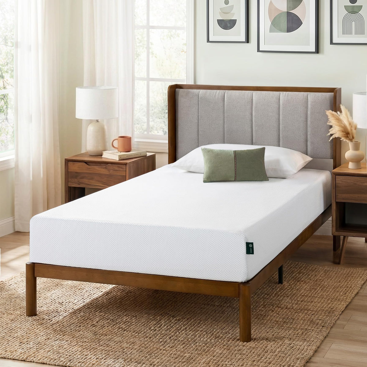 8 Inch Green Tea Cooling Gel Memory Foam Mattress Twin X597
