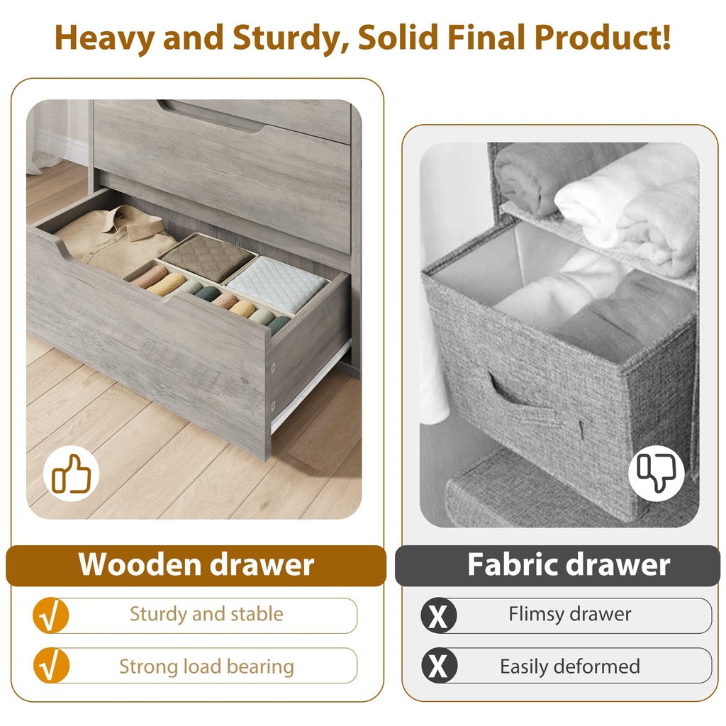 5 Drawer Vertical Dresser with Storage O79913