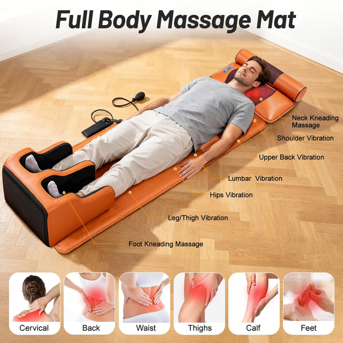 Full Body Massage Mat with Foot Massager R795