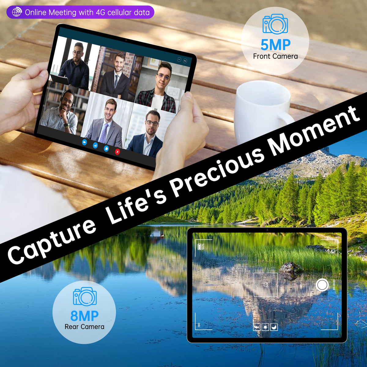 Android 14 Tablet with Sim Card Slot 10GB+32GB 10 inch Tablet D28185