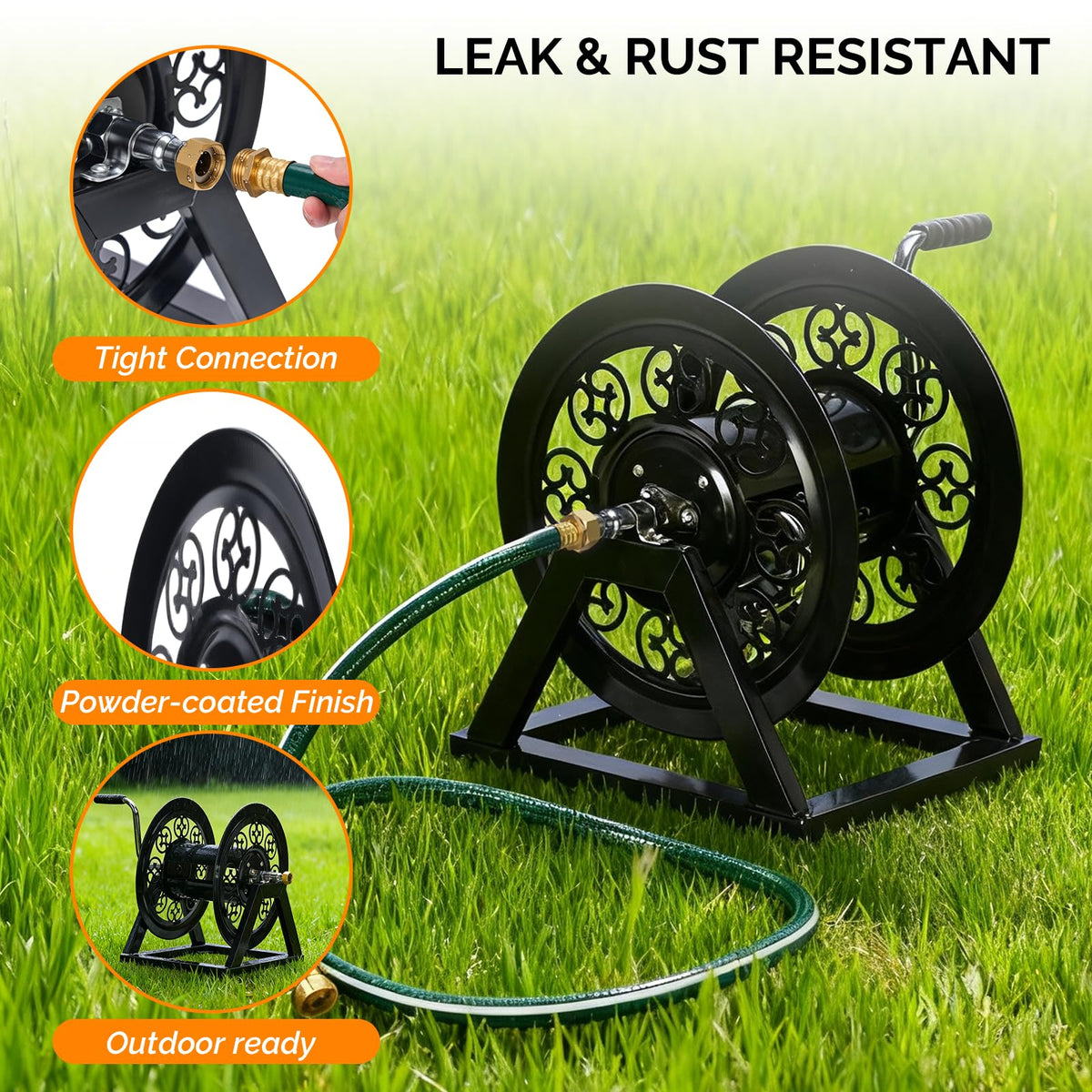 Wall Mount Hose Reel with 108FT Capacity L607777