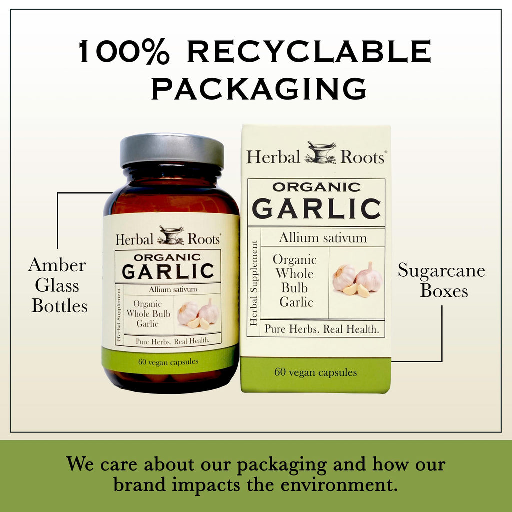 Organic Whole Bulb Garlic 60 Vegan Capsules U355