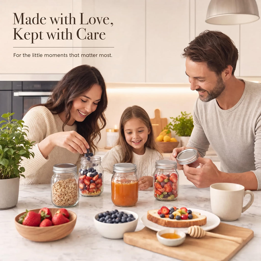 16 oz Clear Glass Mason Jars with Lids Y85068