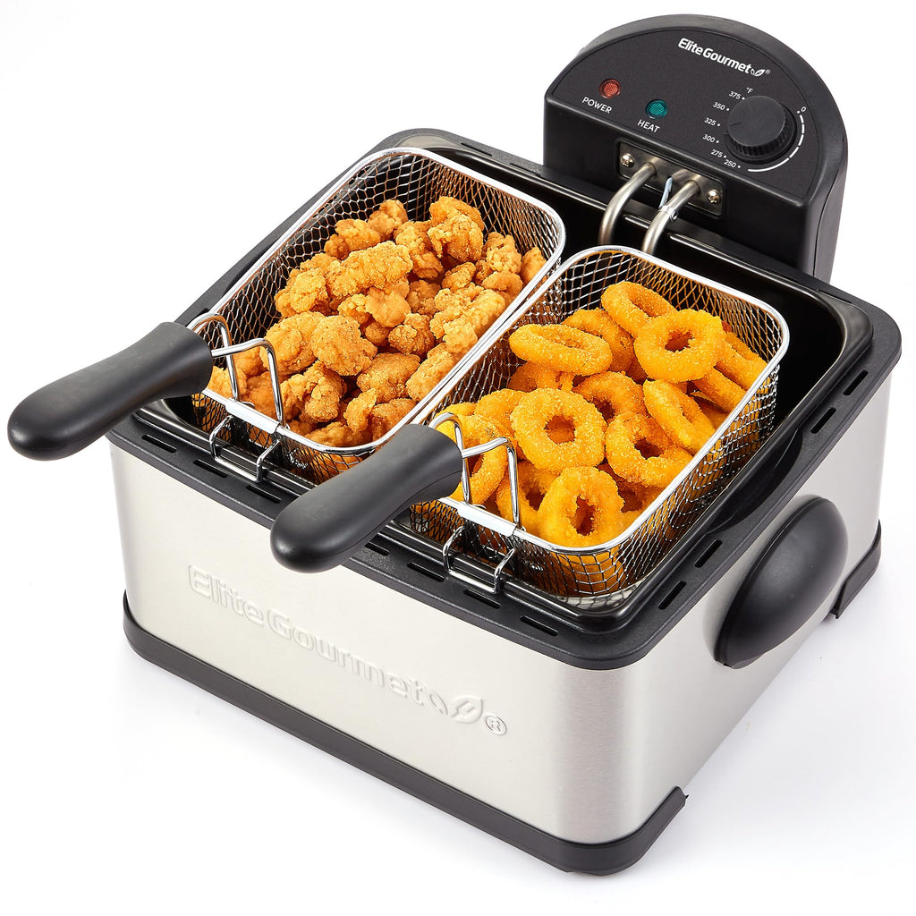 4.5Qt Deep Fryer with 2Qt Split Baskets V635452