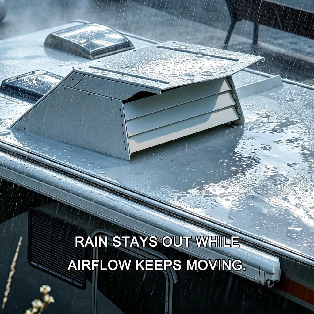 RV Roof Vent Cover, Metal, Rainproof, Universal Fit T586