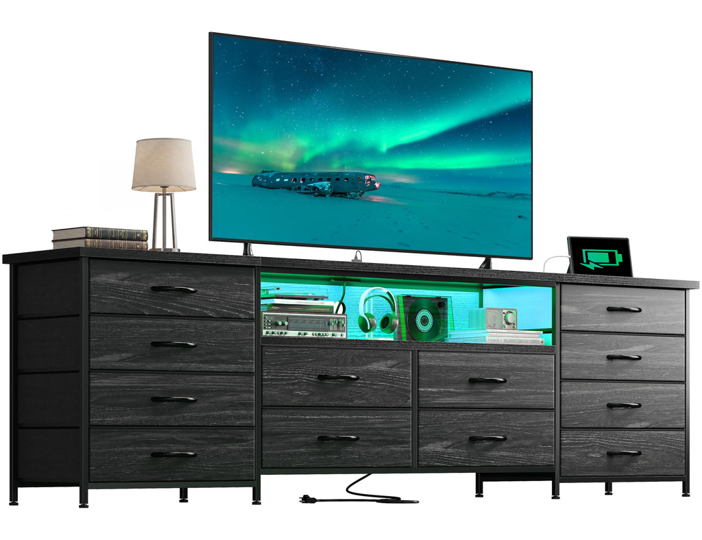 63" Dresser with 12 Fabric Drawers R24587