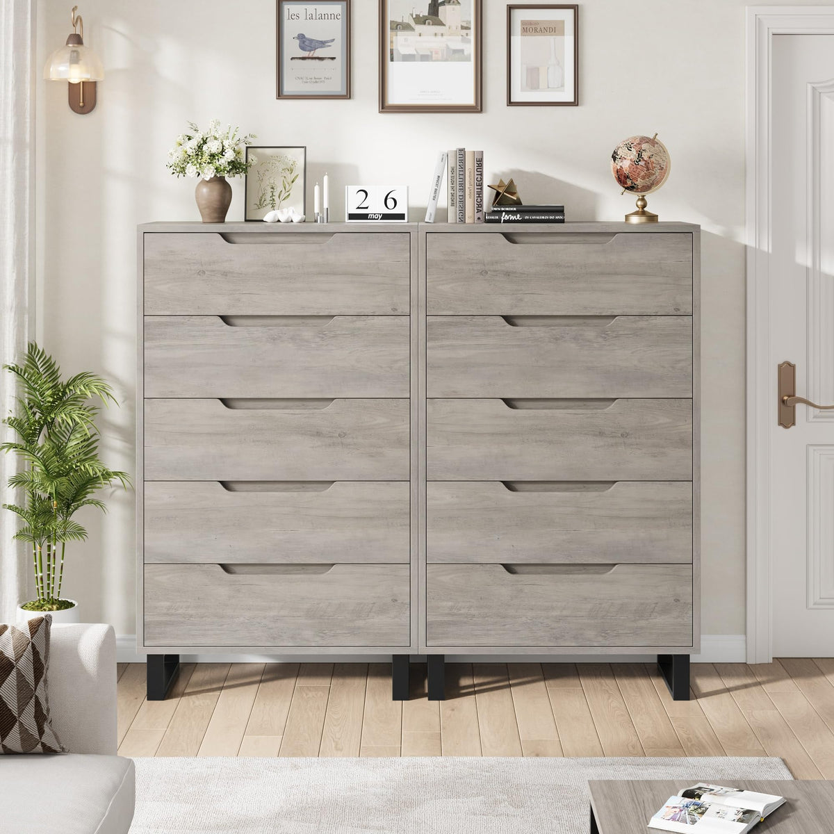 5 Drawer Vertical Dresser with Storage O79913
