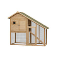 55" 2-Tier Wooden Rabbit Hutch with Ramp G4003