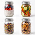 16 oz Clear Glass Mason Jars with Lids Y85068