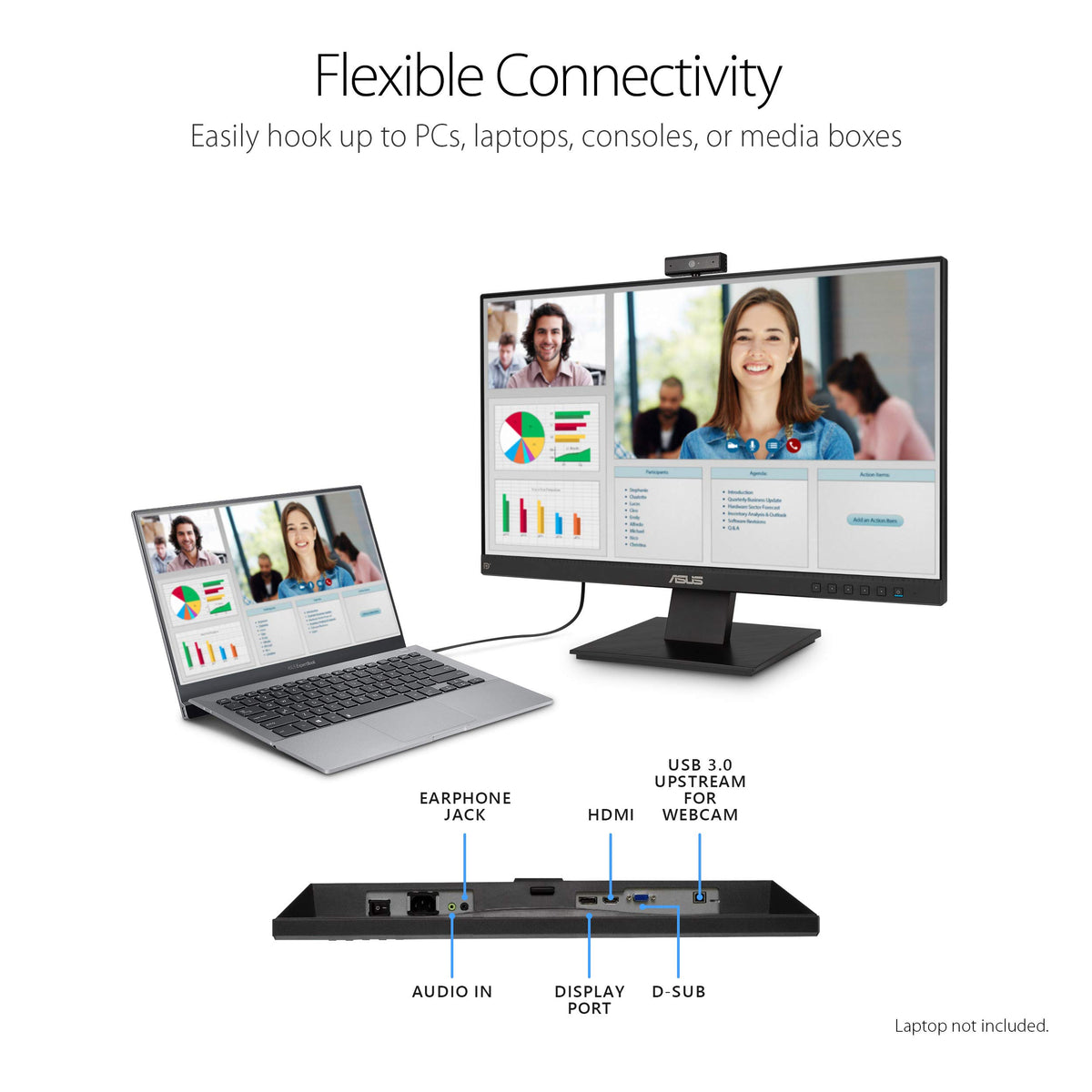 24 Inch 1080P Computer Monitor with Webcam L4223