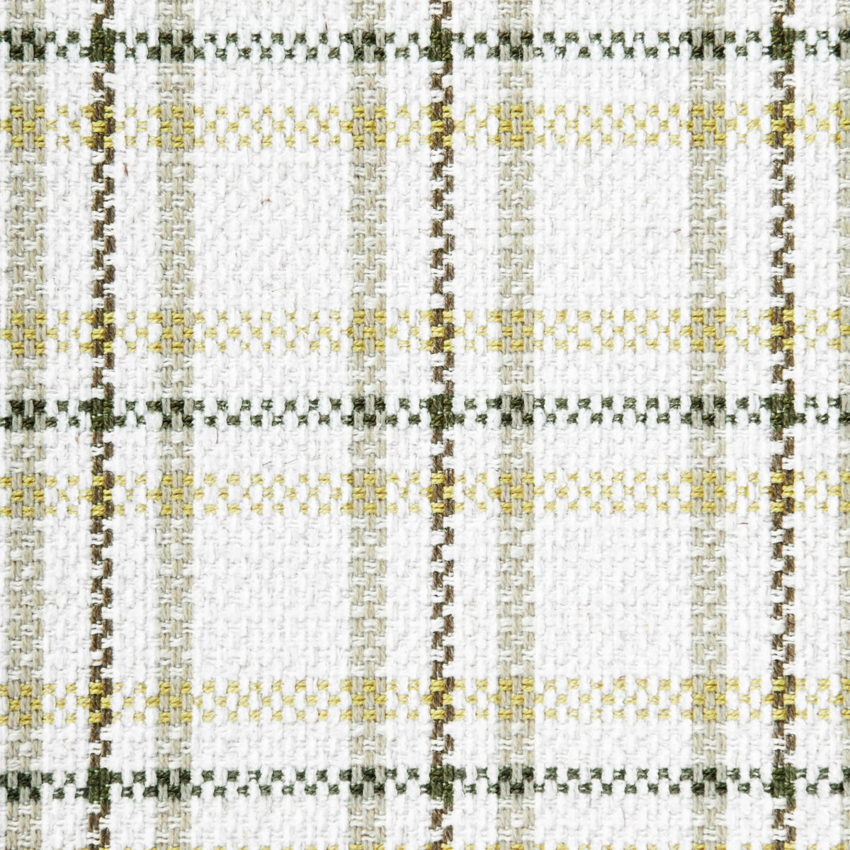 Natural Plaid Woven Fabric Bench Y592