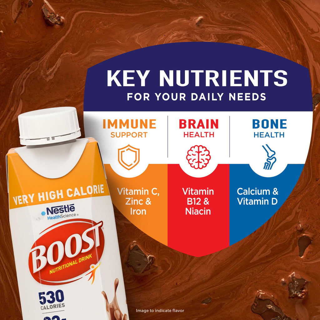 High Calorie Nutritional Drink, Chocolate, 8 Fl Oz, 24 pk C92946