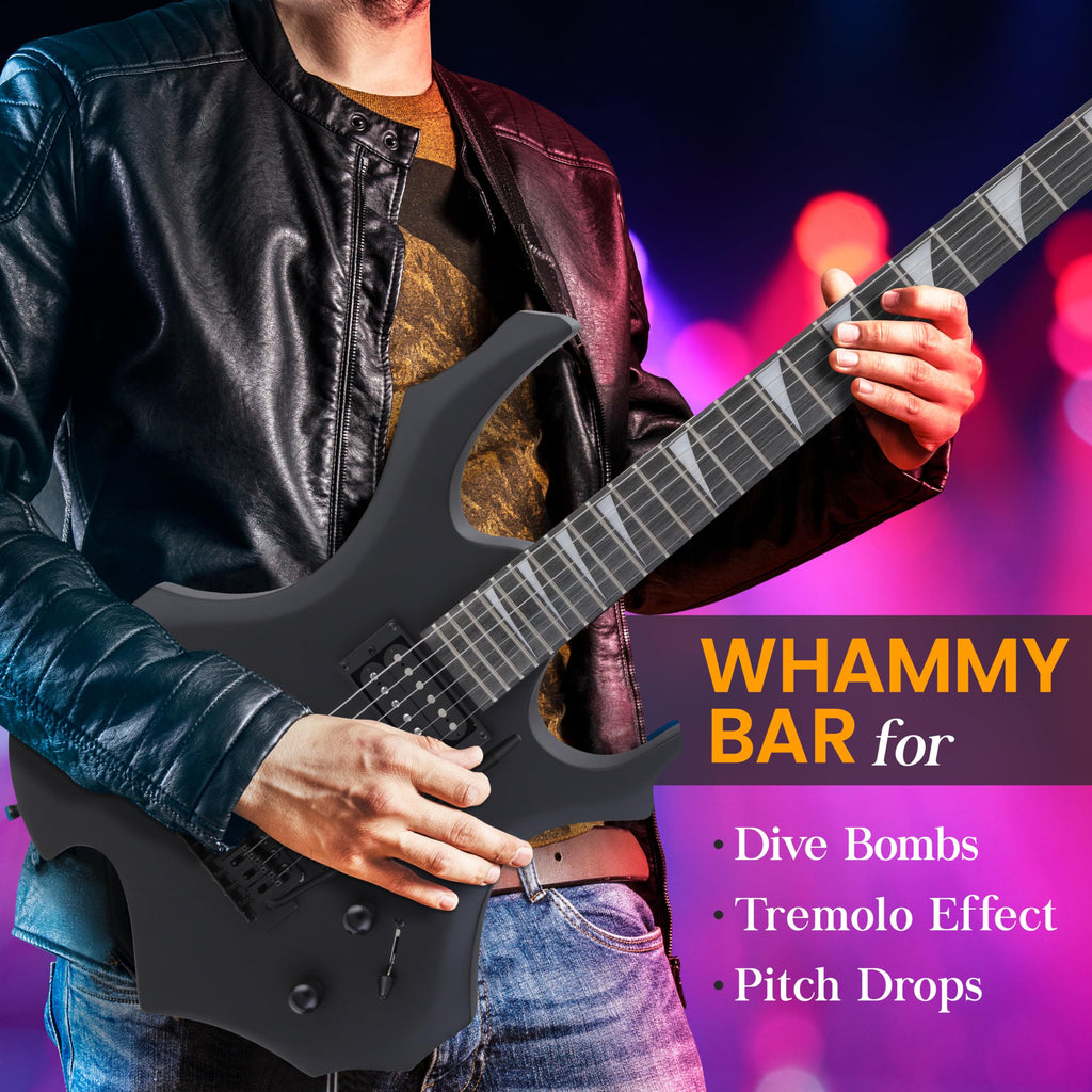 Black Electric Guitar with Amplifier Kit Q47906
